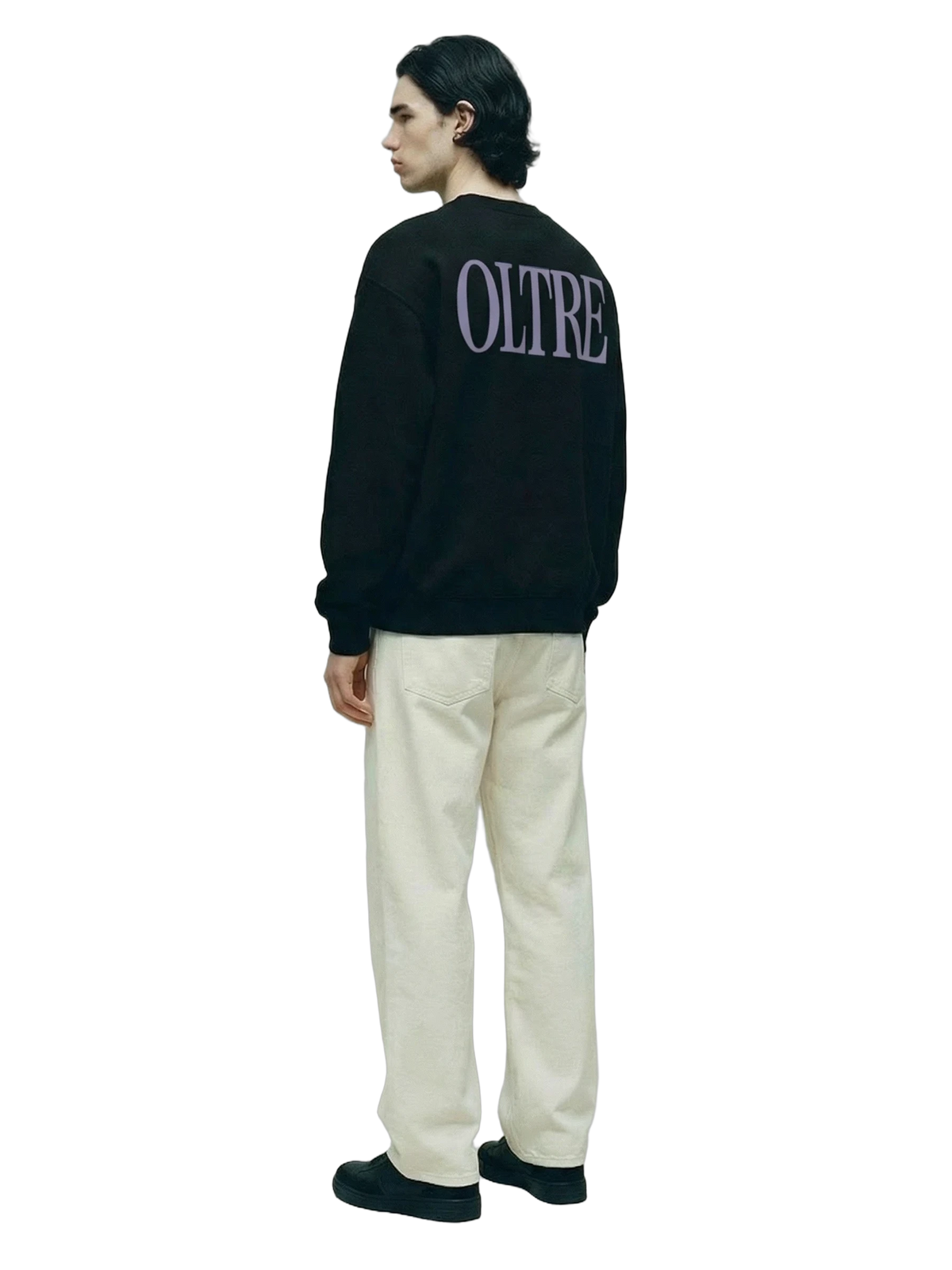 Oltre Crew in black, men's cut