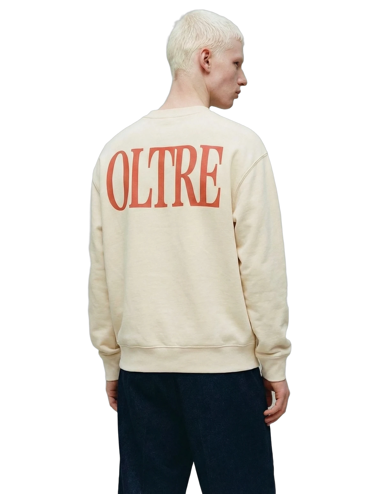 Oltre Crewneck in butter, men's cut