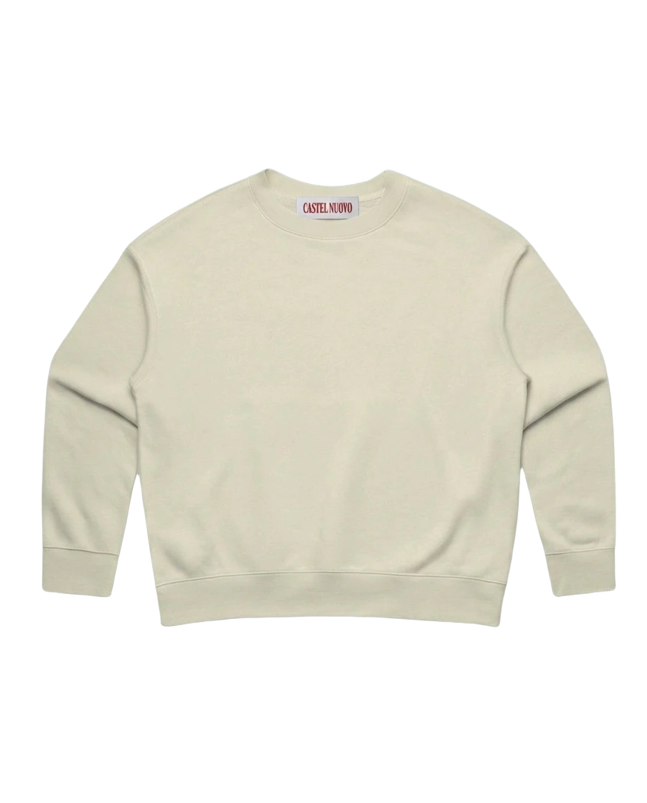 Oltre Crewneck in butter, men's cut