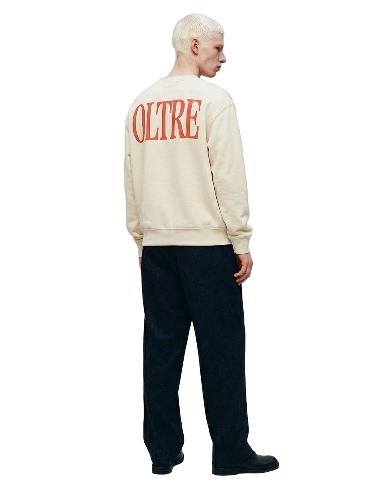 Oltre Crewneck in butter, men's cut