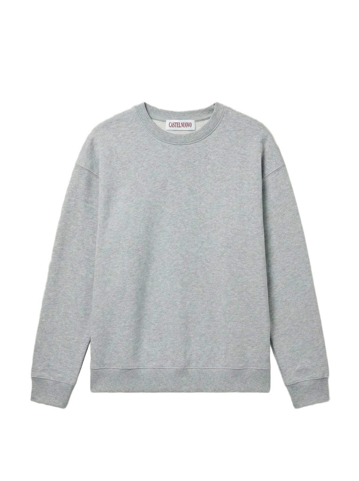 Oltre Crewneck in white heather, men's cut