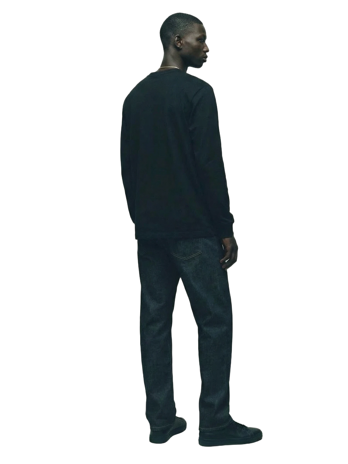 Papal Longsleeve in black, men's cut