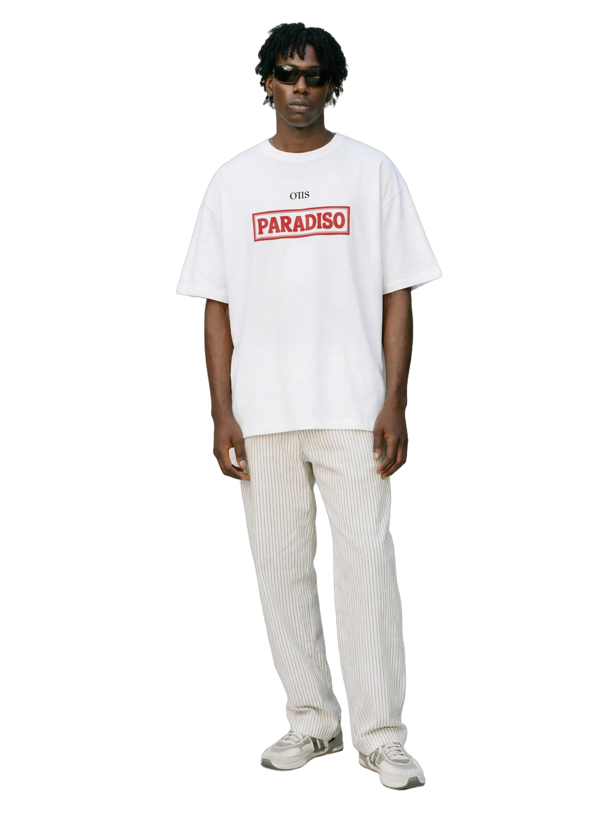 Paradiso Energy Tee in white, men's cut