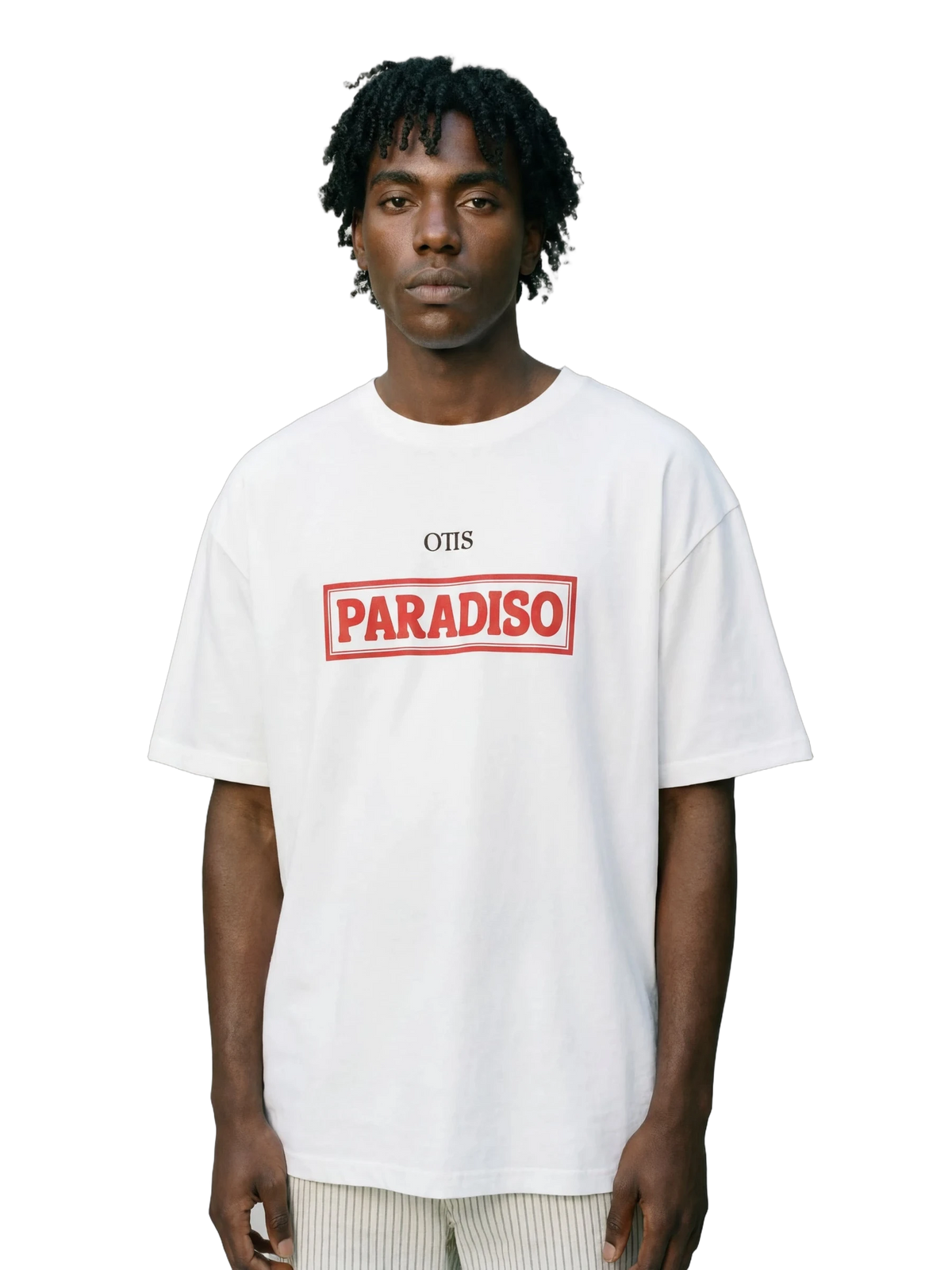 Paradiso Energy Tee in white, men's cut