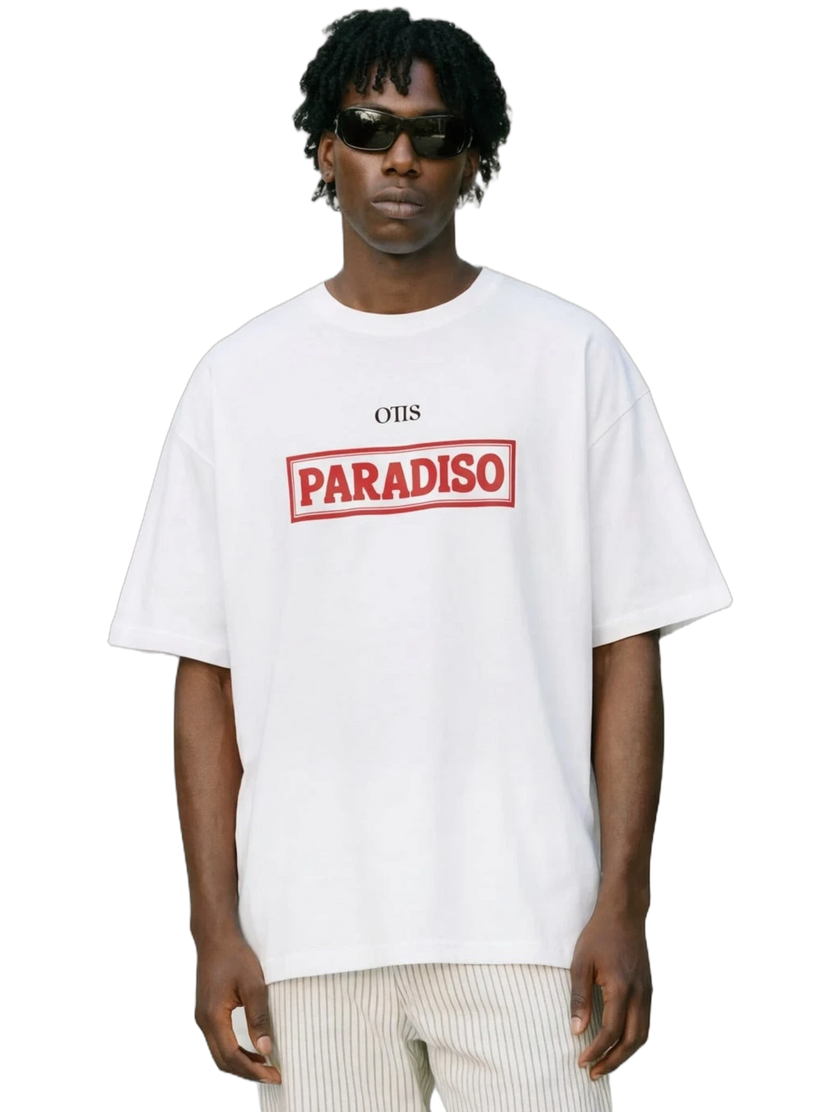 Paradiso Energy Tee in white, men's cut