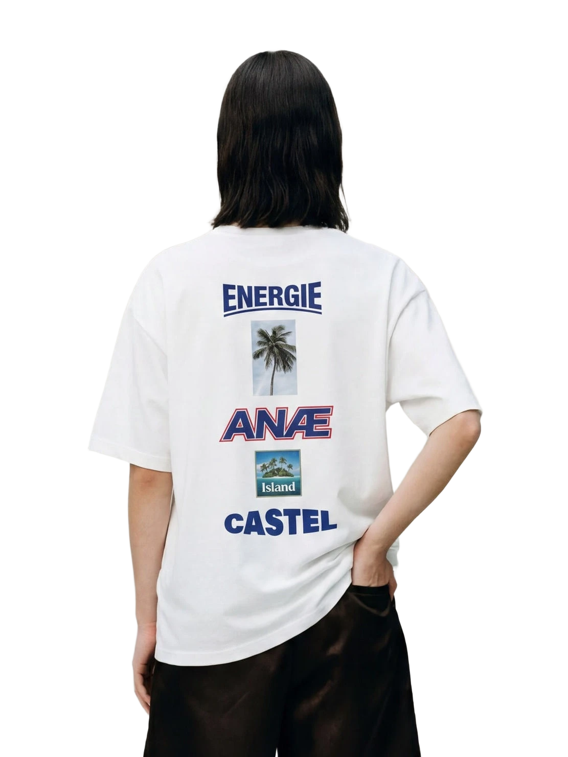 Paradiso Energy Tee in white, women's cut