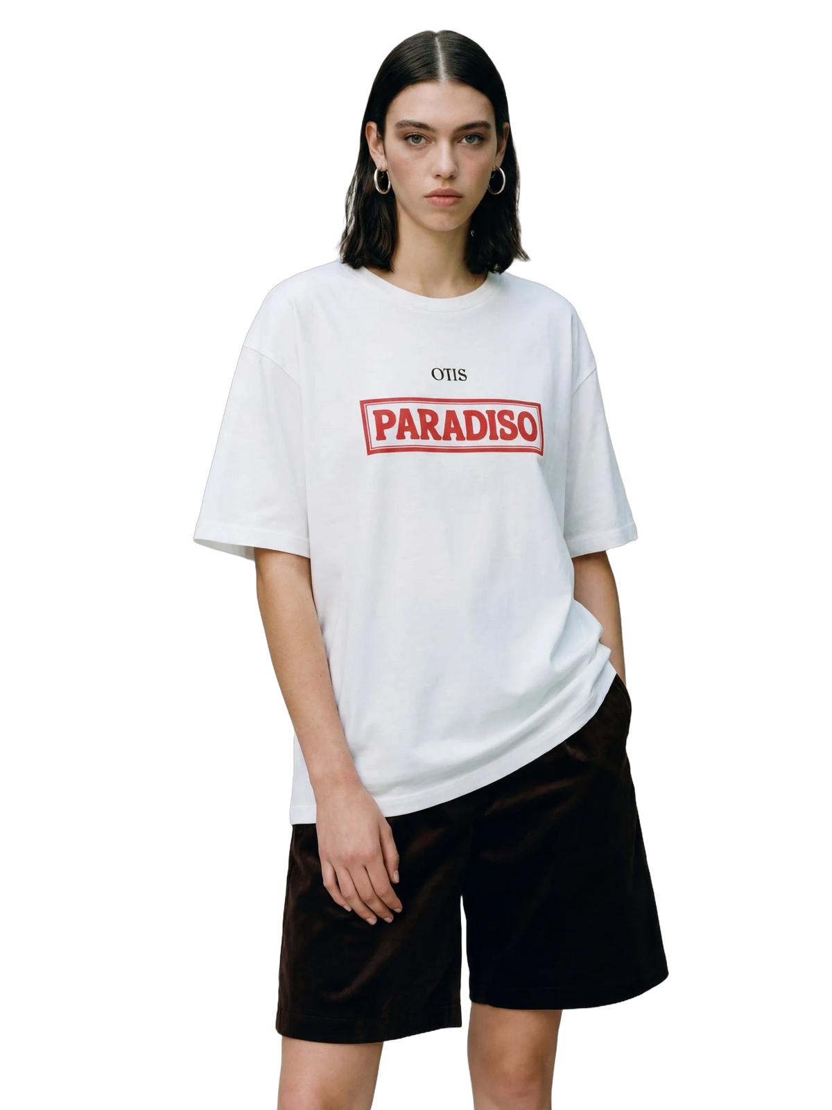 Paradiso Energy Tee in white, women's cut