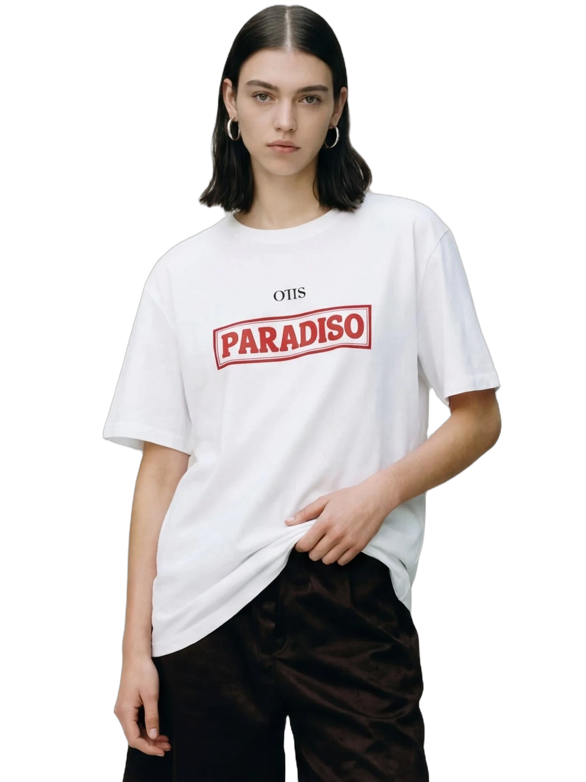Paradiso Energy Tee in white, women's cut