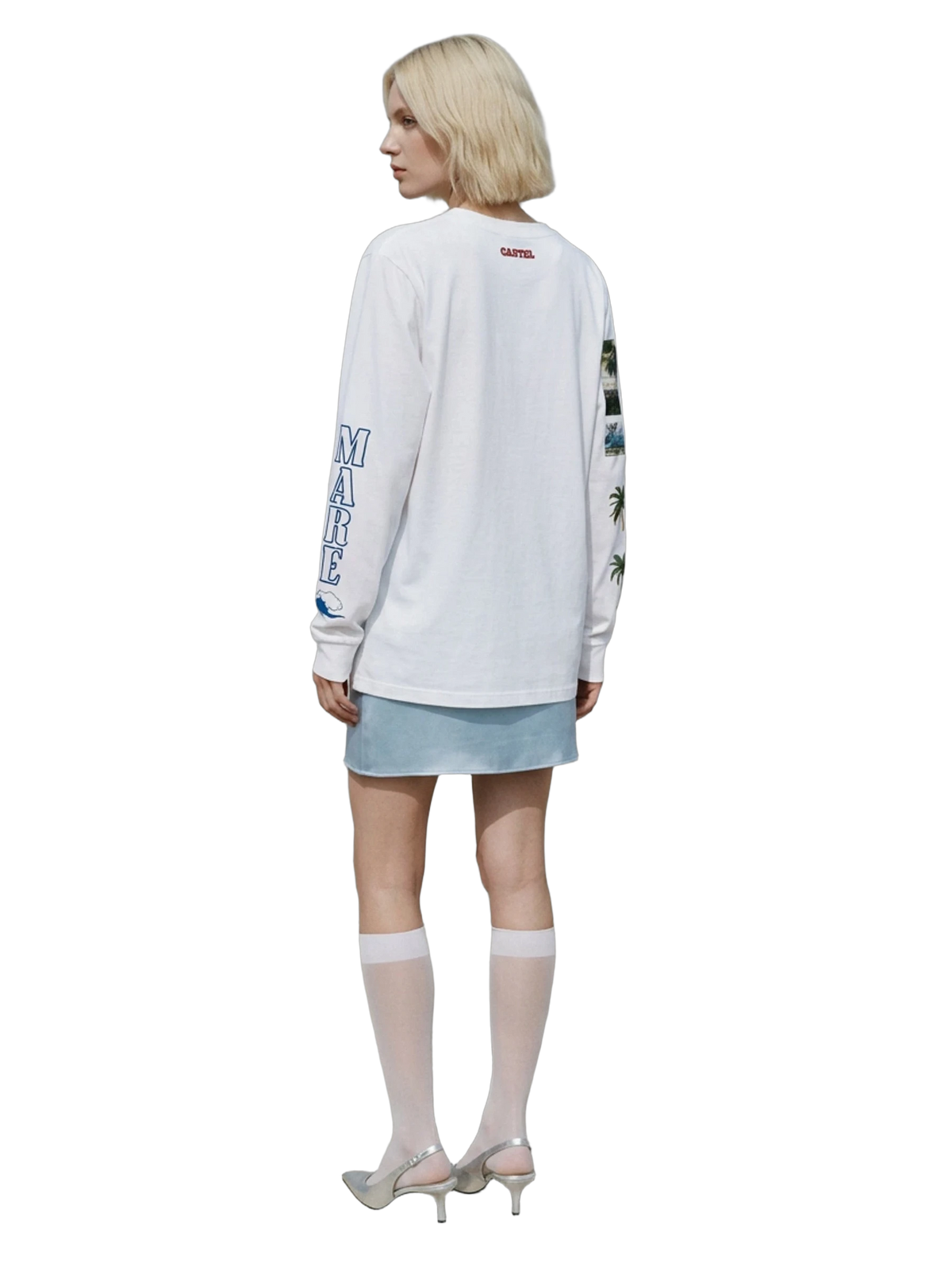 Paradiso Long Sleeve in white, women's cut