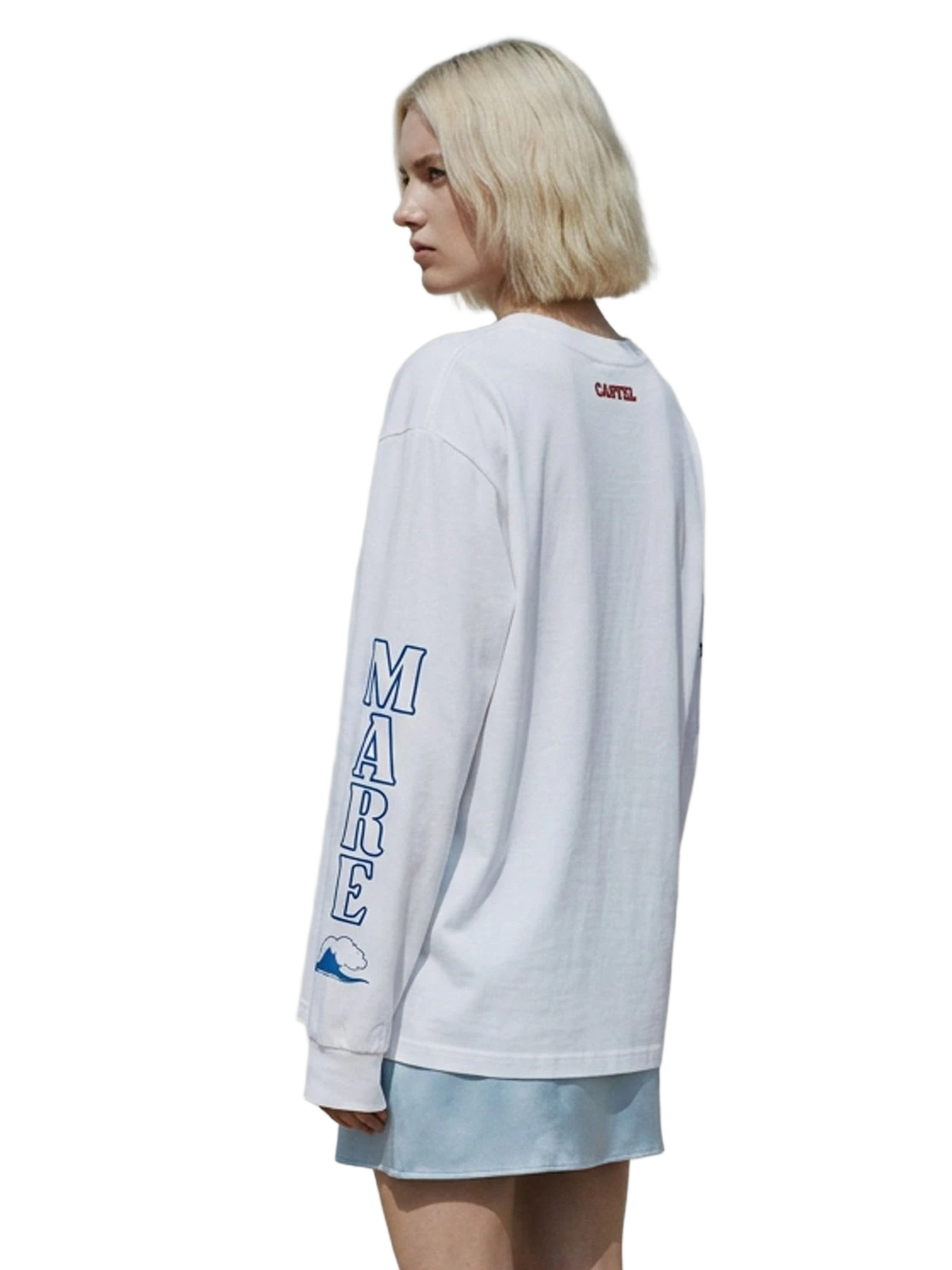 Paradiso Long Sleeve in white, women's cut