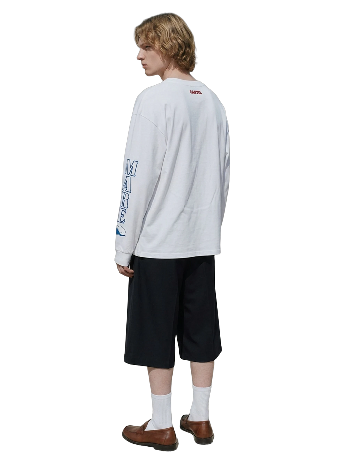 Paradiso Long Sleeve in white, men's cut