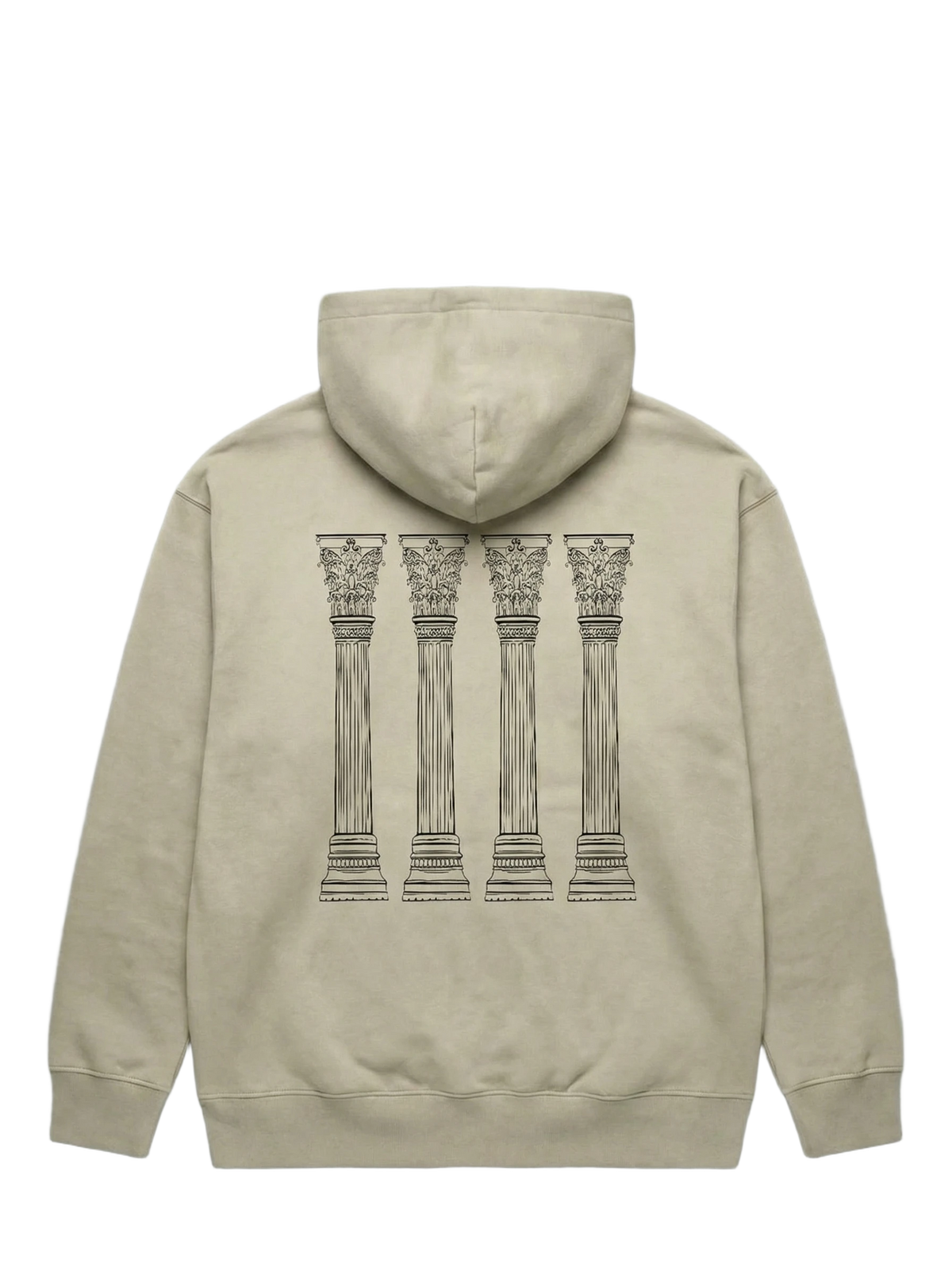 Pila Hoodie in ivory, men's cut