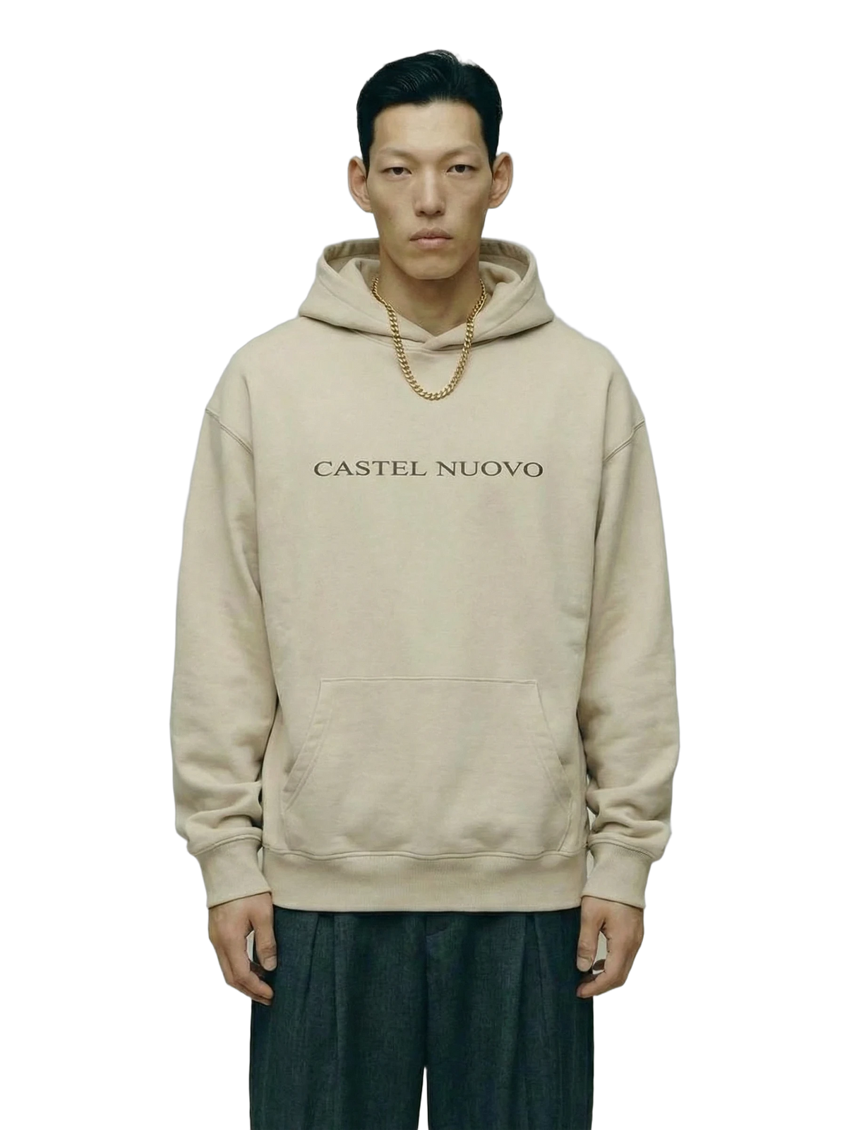 Pila Hoodie in ivory, men's cut