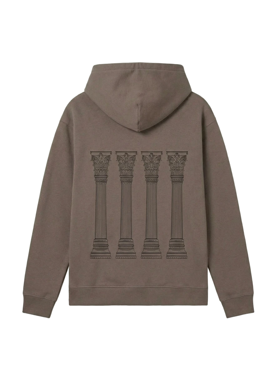 Pila Hoodie in clay, women's cut
