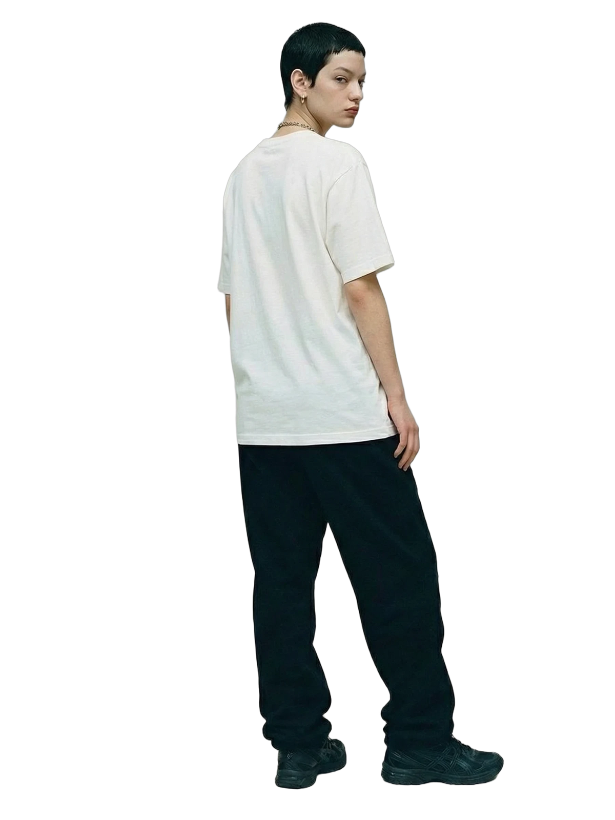 Pila Tee in white, women's cut