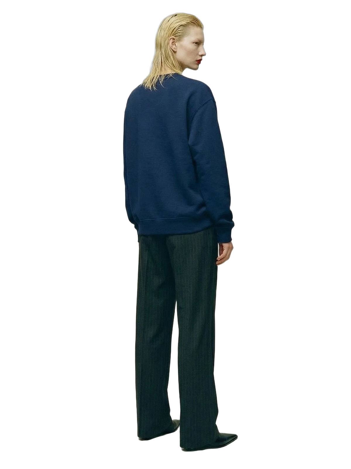 Pillar Crewneck in cobalt, women's cut