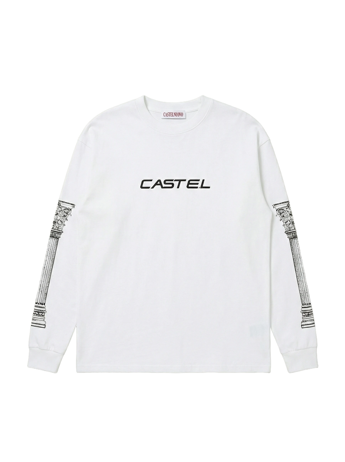 Porticus Longsleeve in white, men's cut