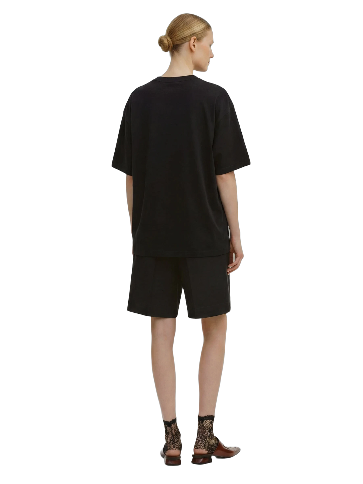 Posta Italiana Tee in black, women's cut