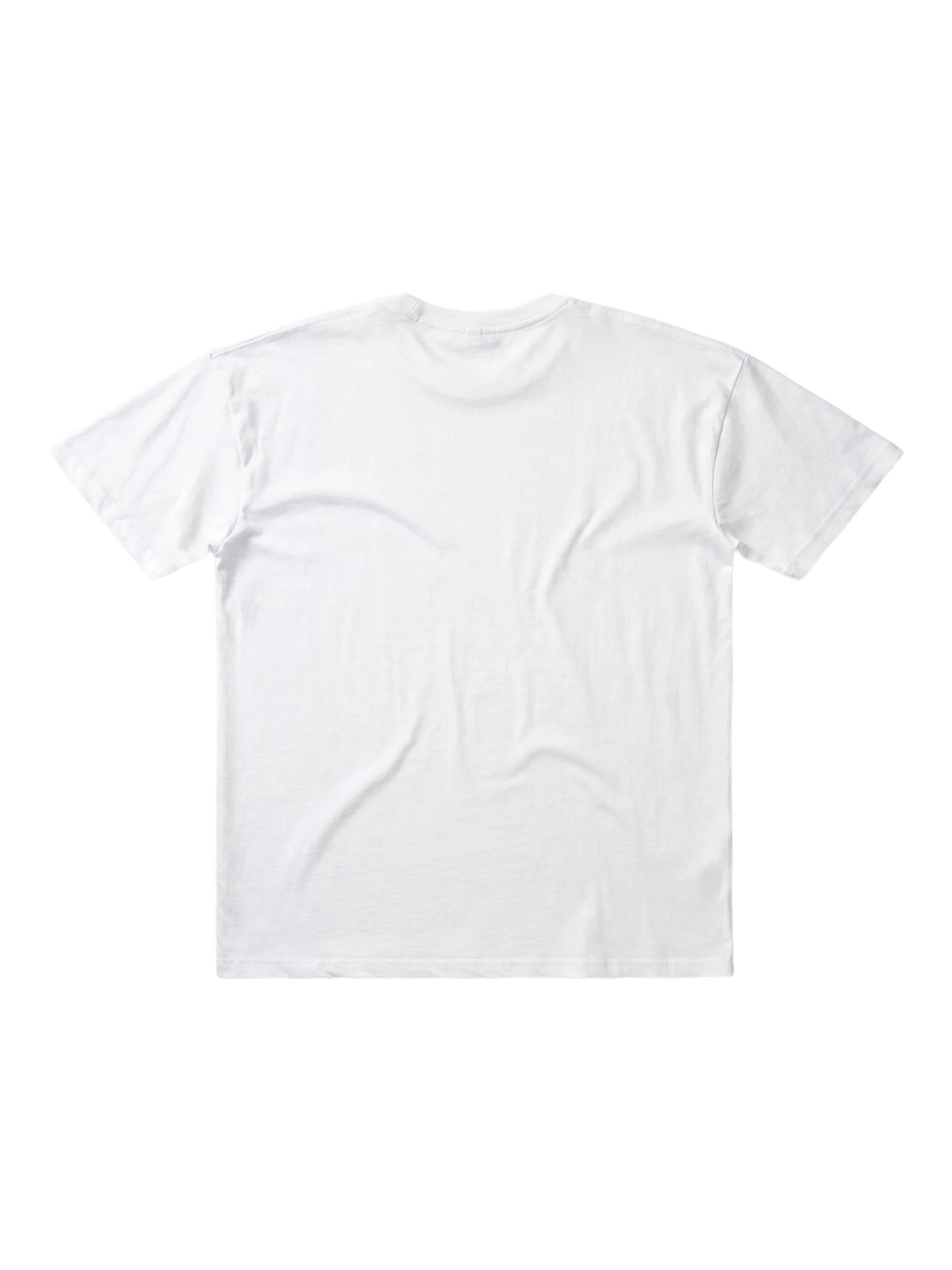 Posta Italiana Tee in white, men's cut, flat lay