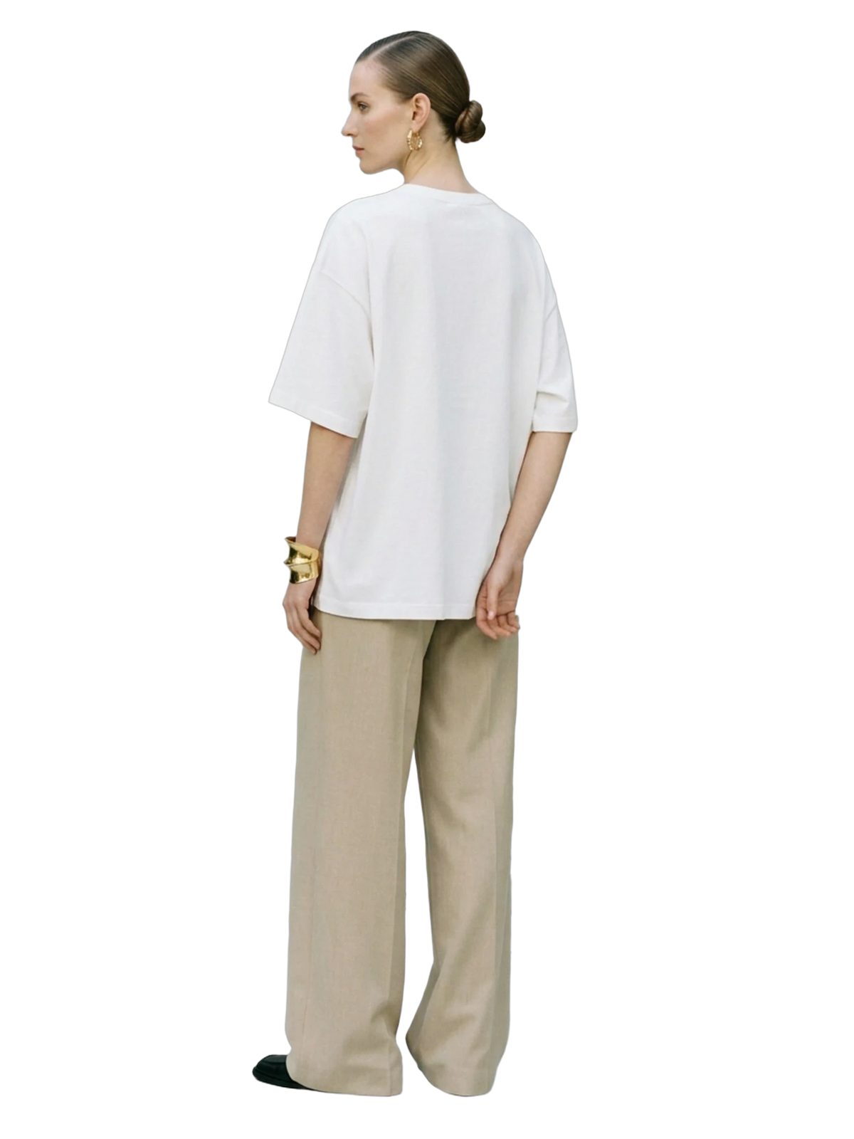 Posta Italiana Tee in white, women's cut