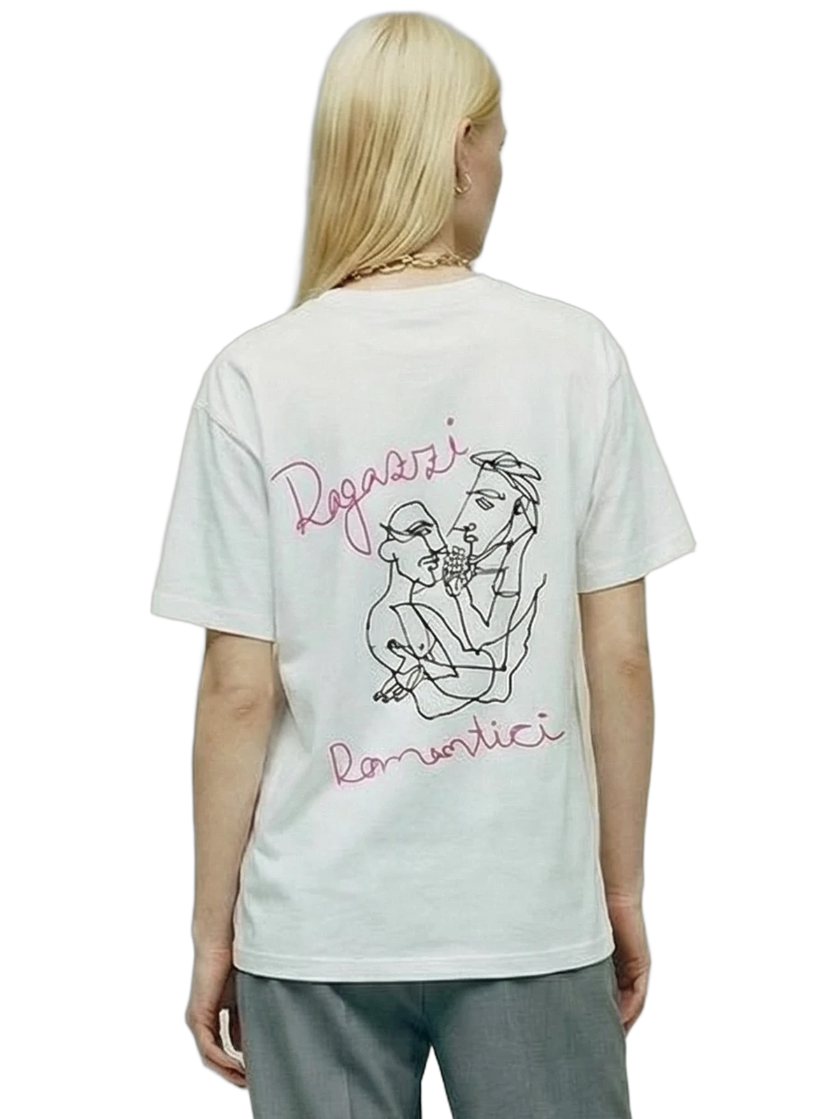 Ragazzi Tee in white, women's cut