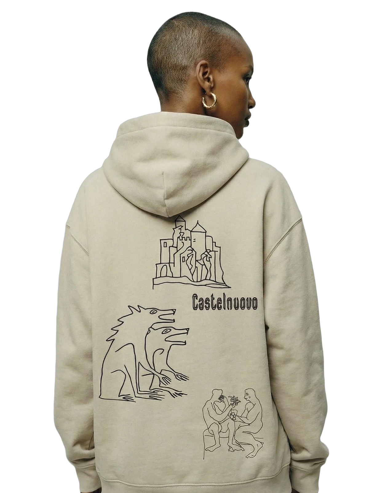 Relic Hoodie in ivory, women's cut