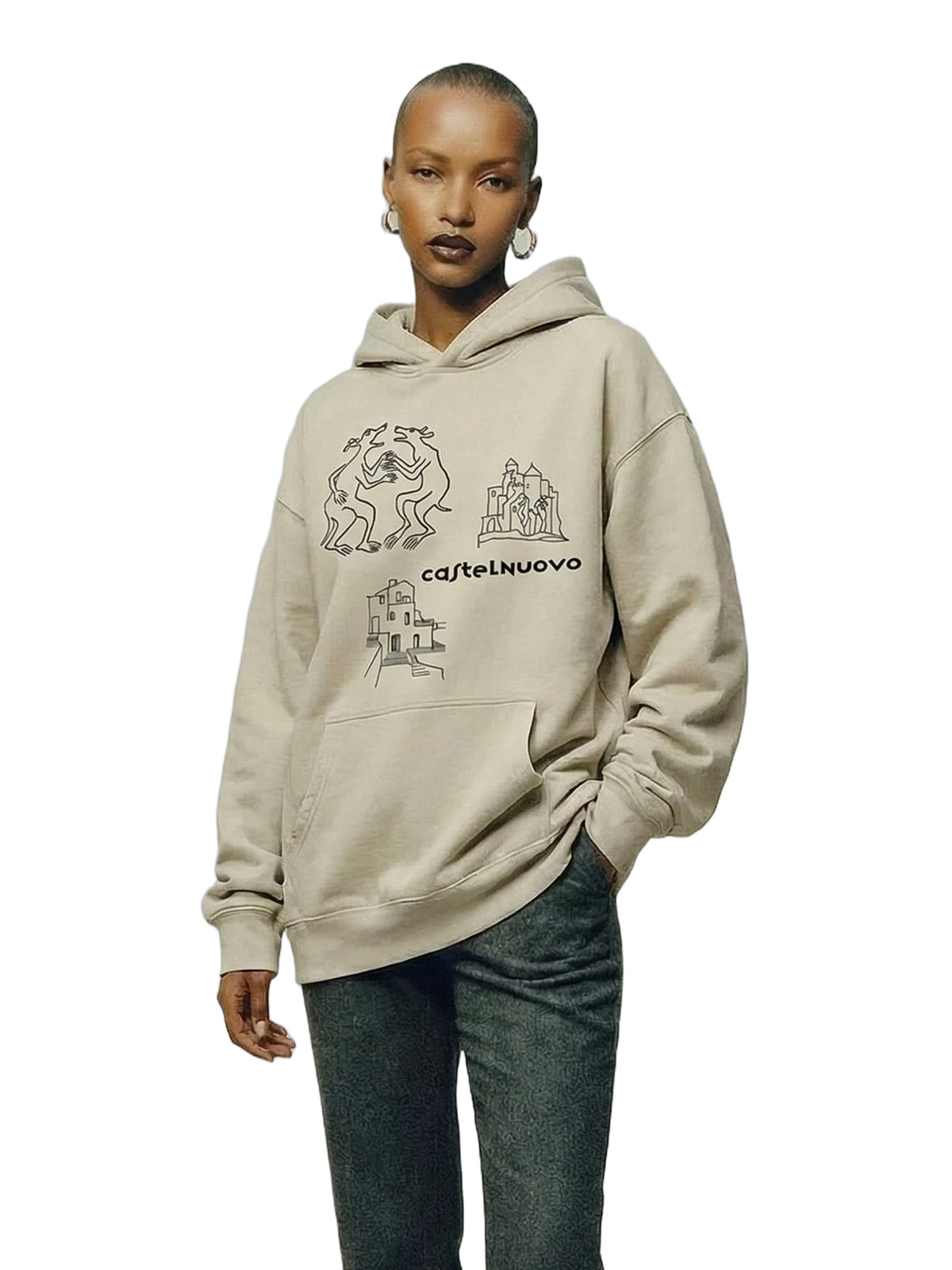 Relic Hoodie in ivory, women's cut