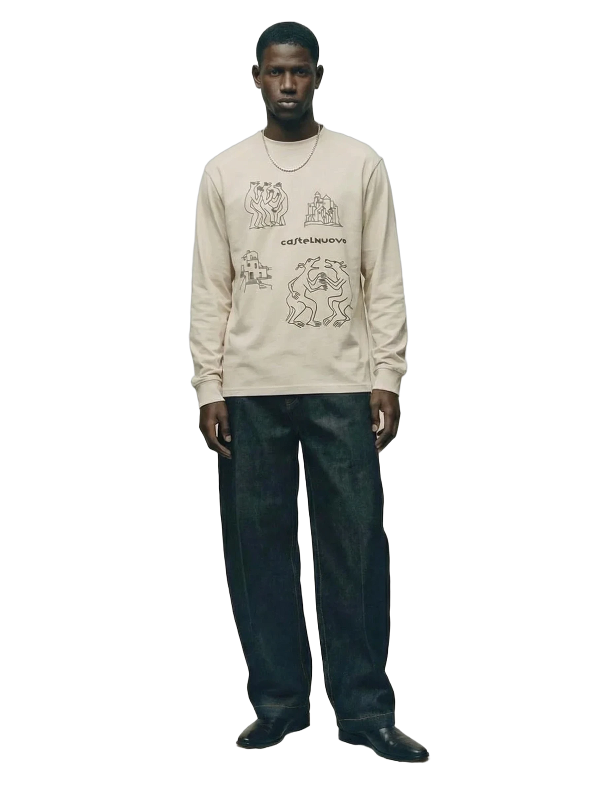 Relic Longlseeve in bone, men's cut