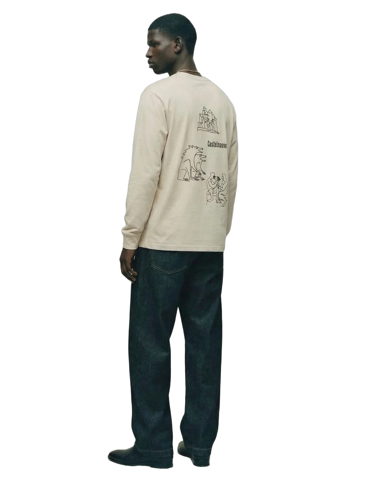 Relic Longlseeve in bone, men's cut