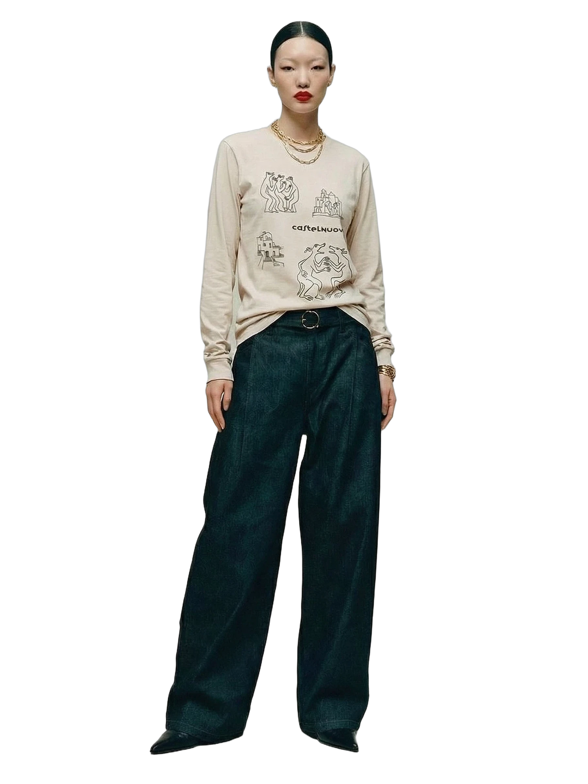 Relic Longsleeve in bone, women's cut
