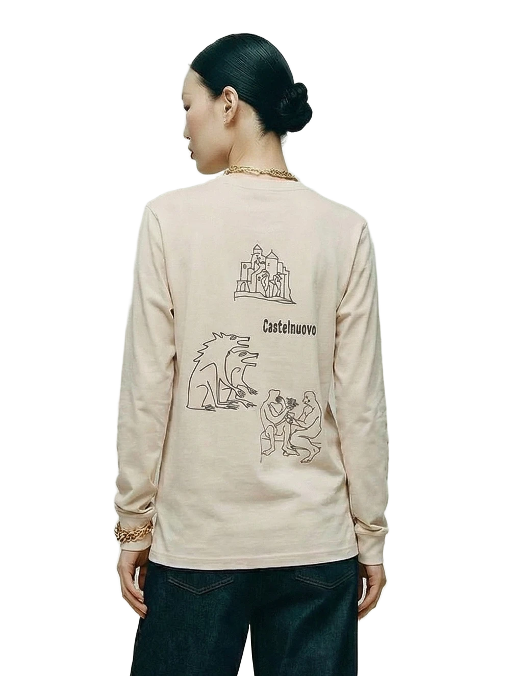 Relic Longsleeve in bone, women's cut