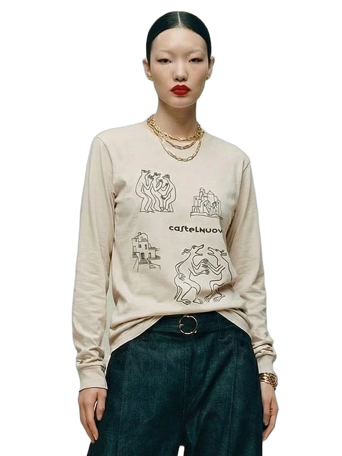 Relic Longsleeve in bone, women's cut