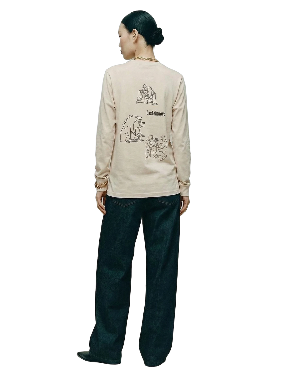 Relic Longsleeve in bone, women's cut