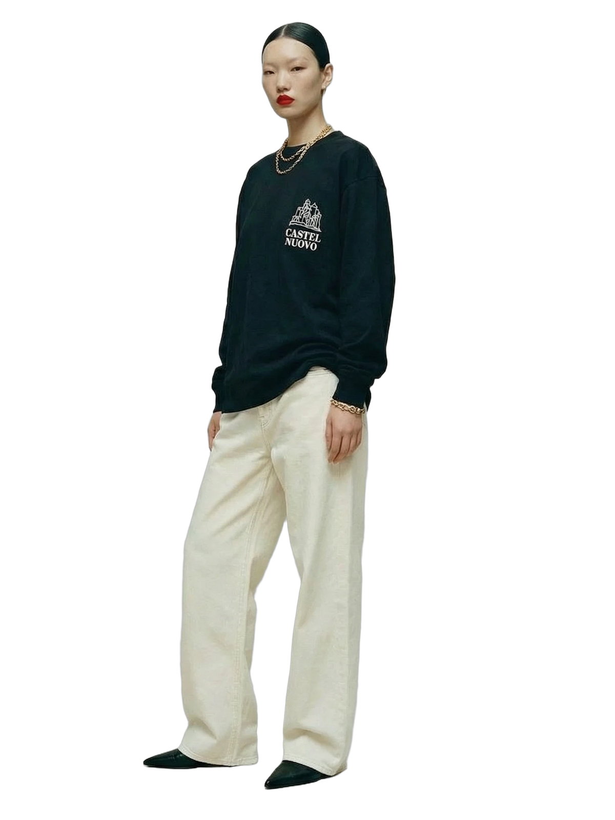 Repubblica Longsleeve in black, women's cut