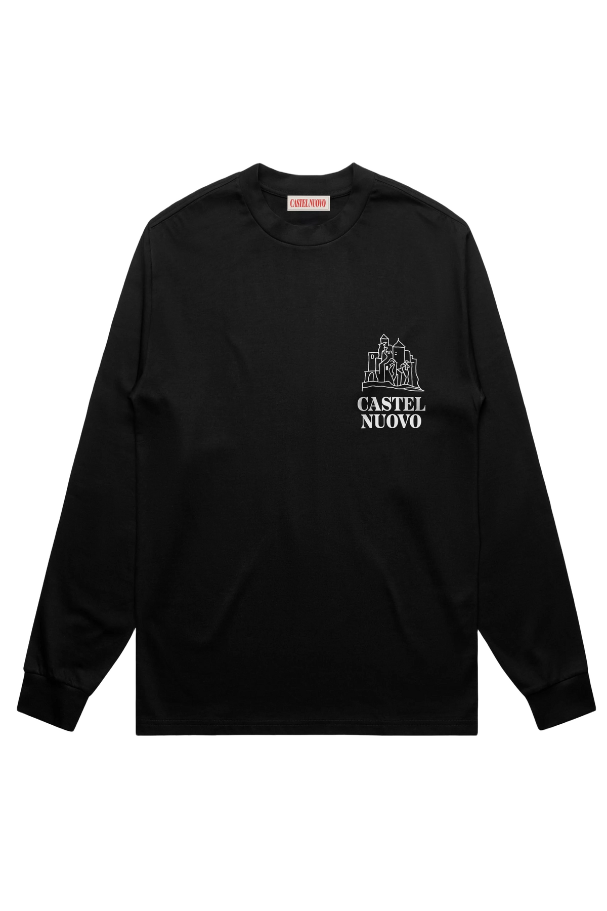 Repubblica Longsleeve in black, men's cut, flat lay