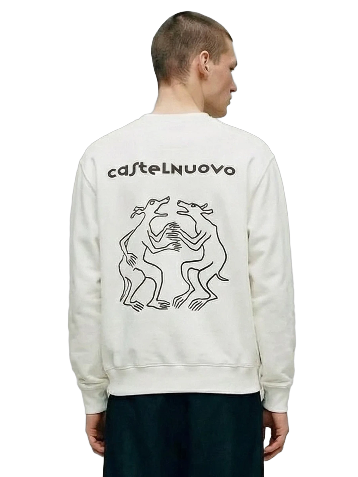 Ritual Crewneck in white, men's cut