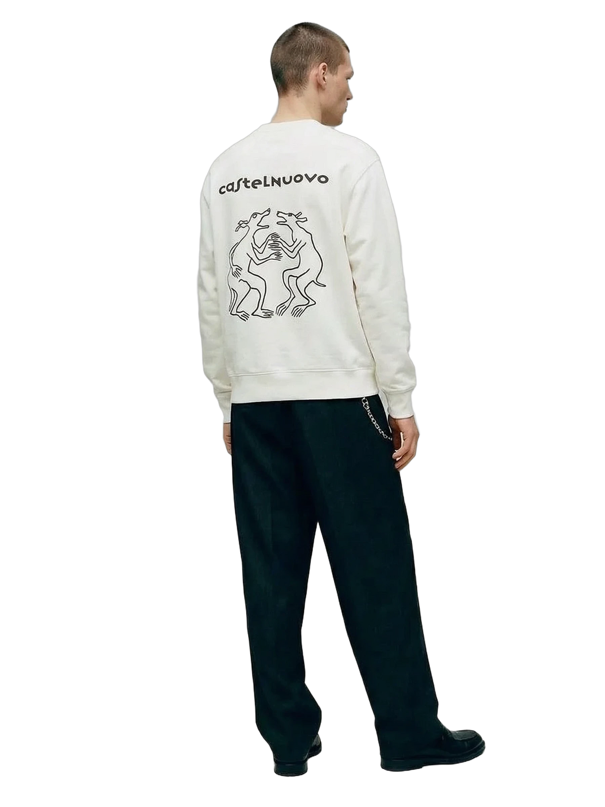 Ritual Crewneck in white, men's cut