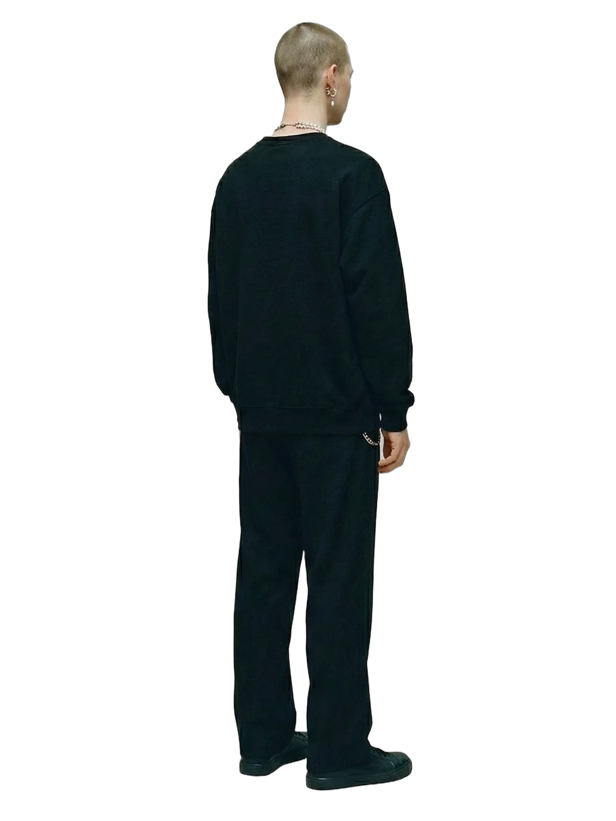 Rovine Crewneck in black, men's cut
