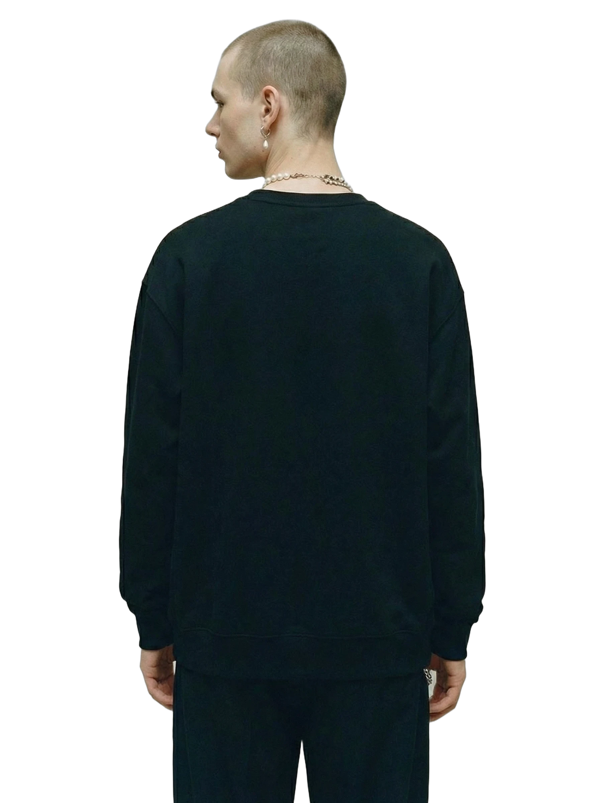 Rovine Crewneck in black, men's cut