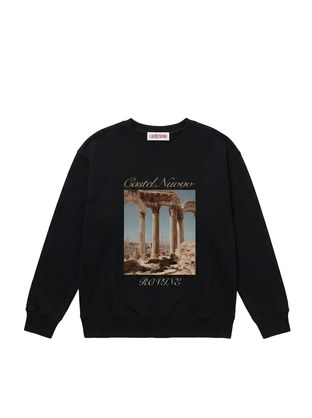 Rovine Crewneck in black, women's cut