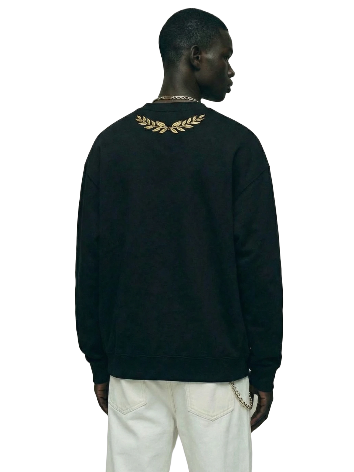 Ruina Crewneck in black, men's cut