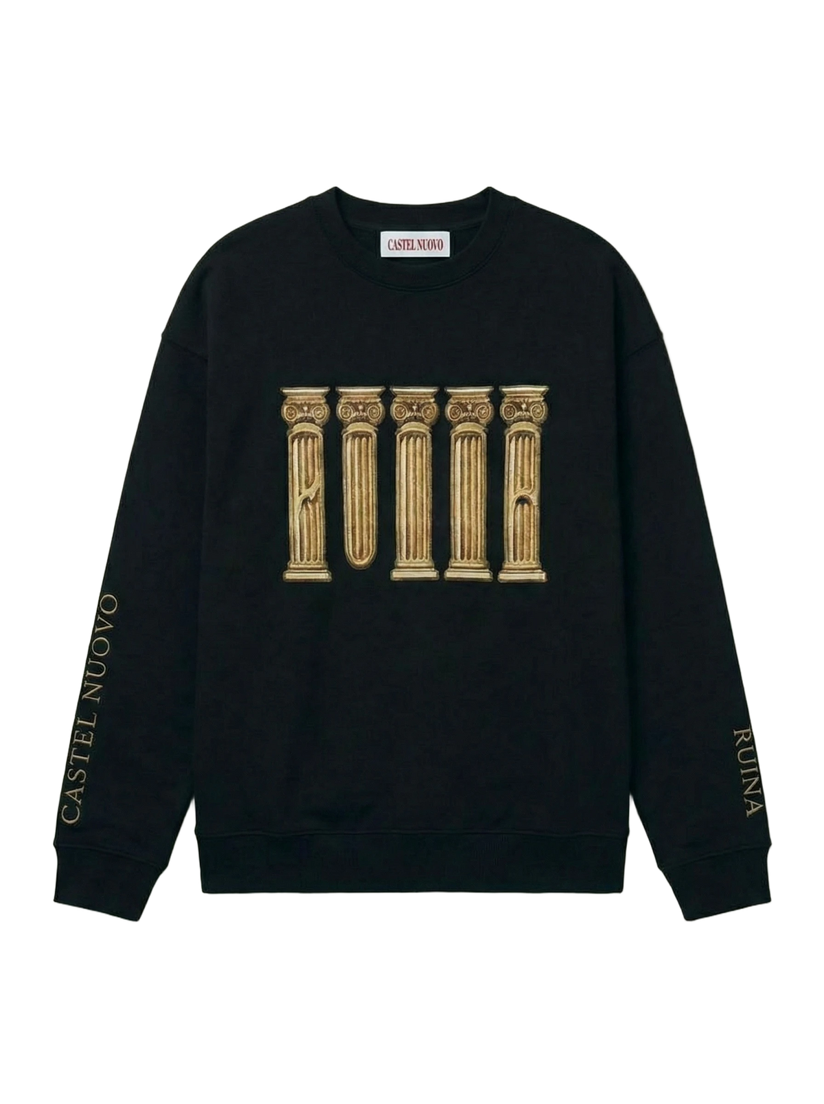 Ruina Crewneck in black, men's cut