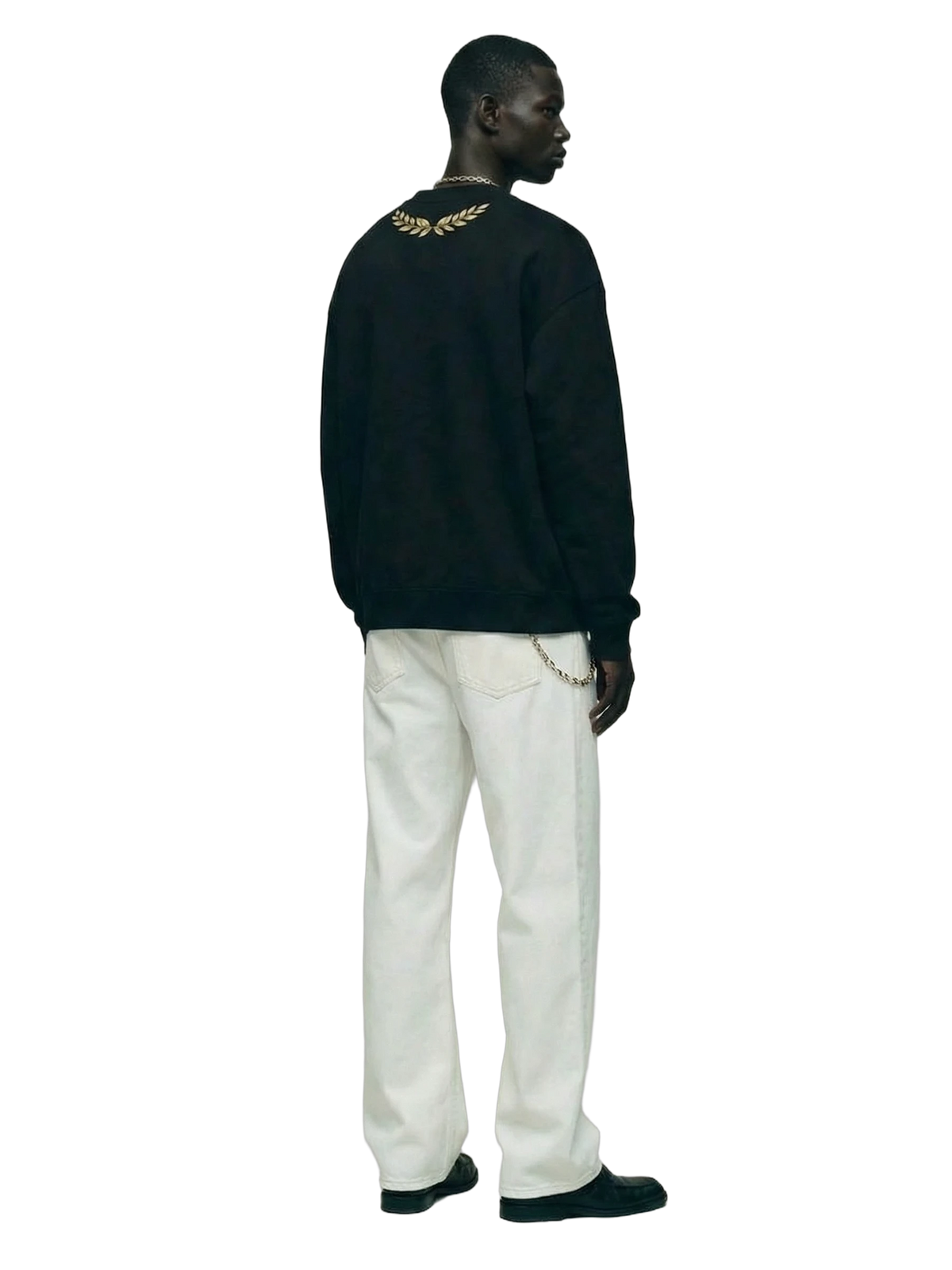 Ruina Crewneck in black, men's cut