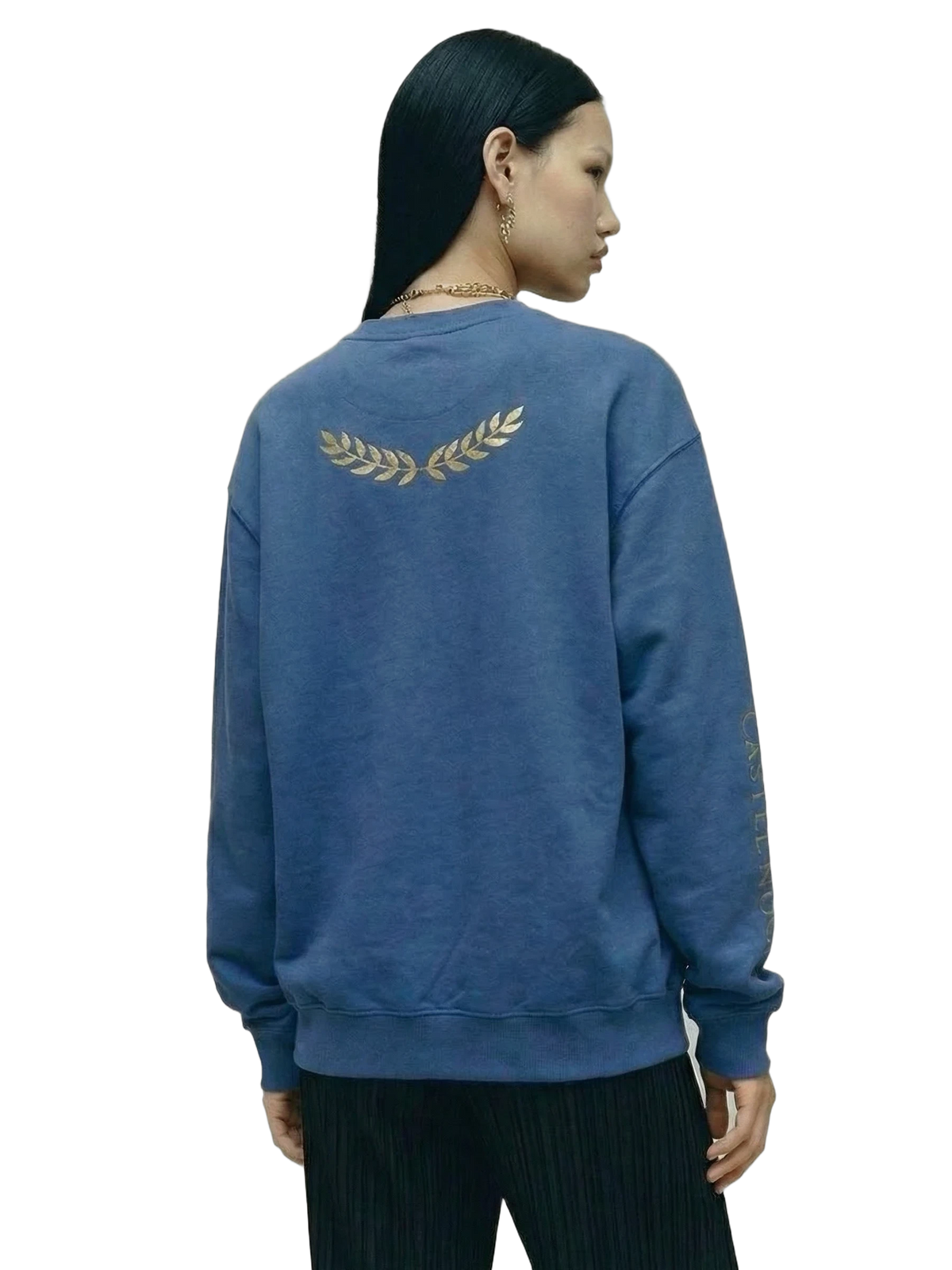 Ruina Crewneck in royal blue, women's cut