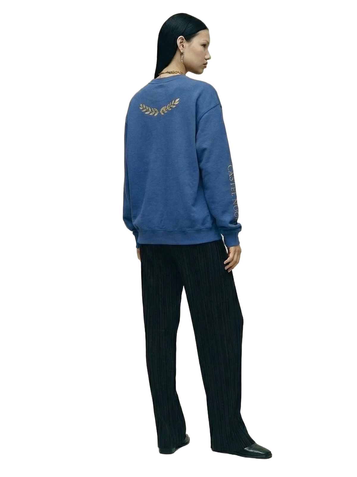 Ruina Crewneck in royal blue, women's cut