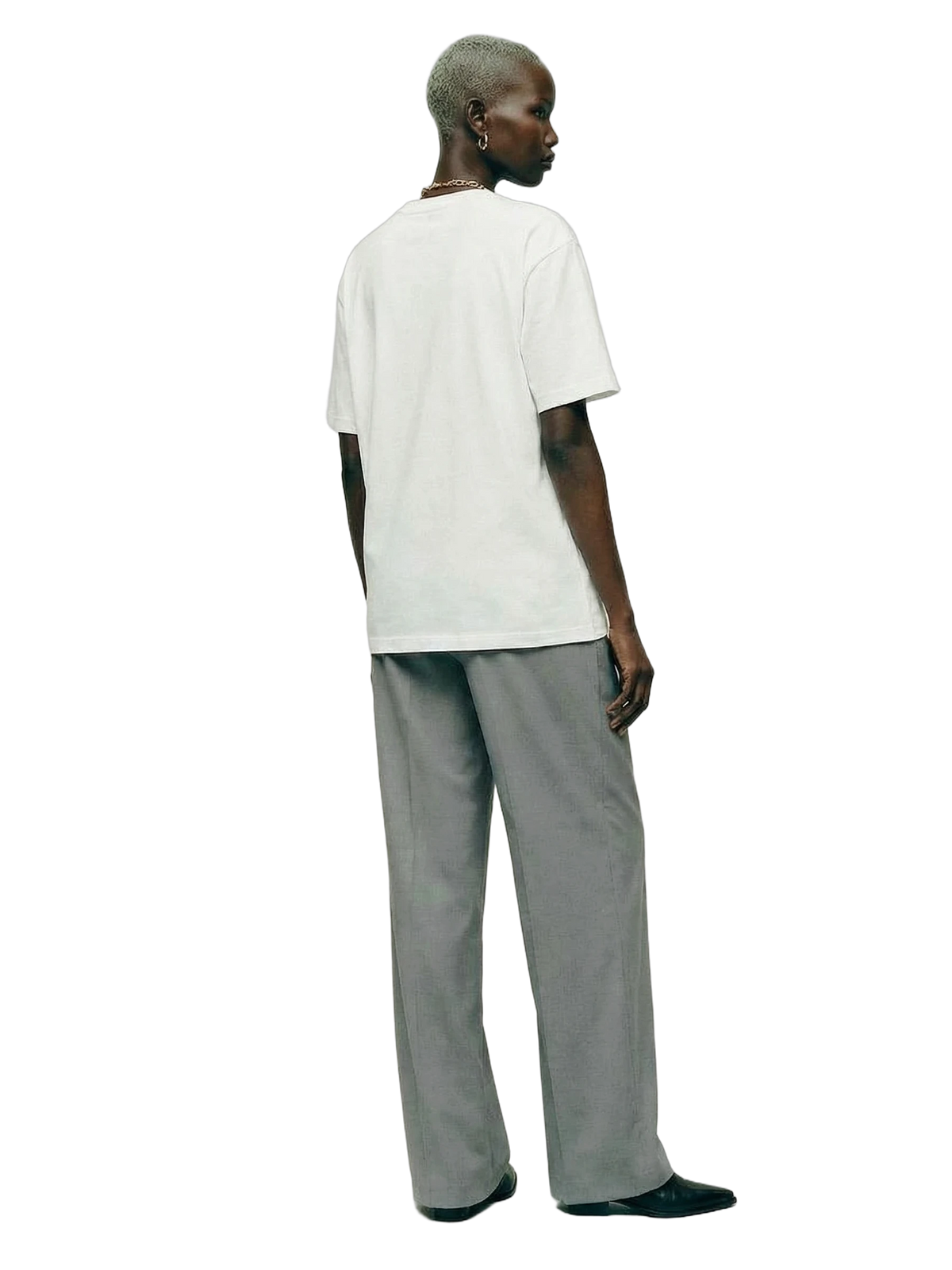 Save Us Tee in white, women's cut
