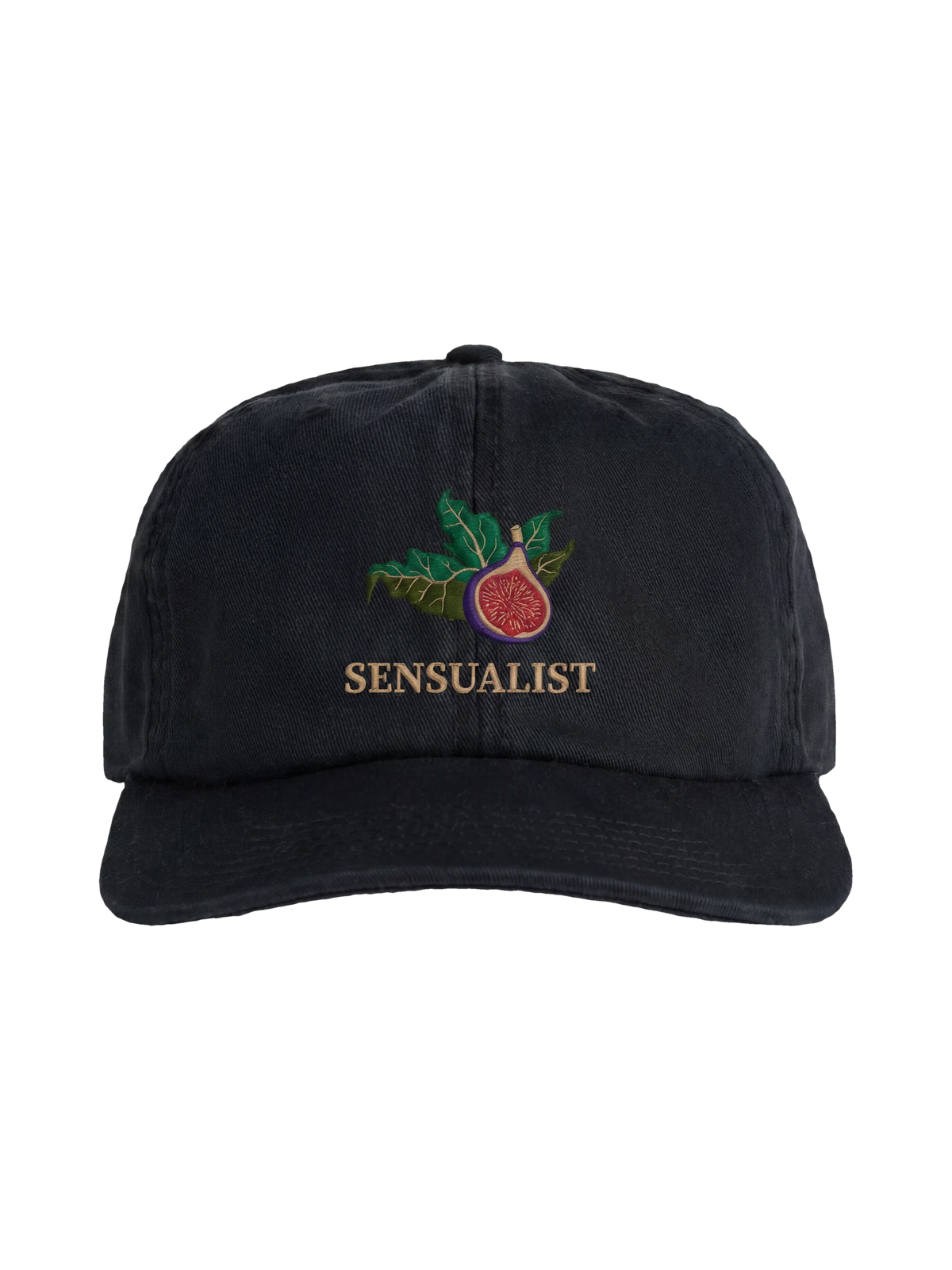 Sensualist Cap in black, flat lay