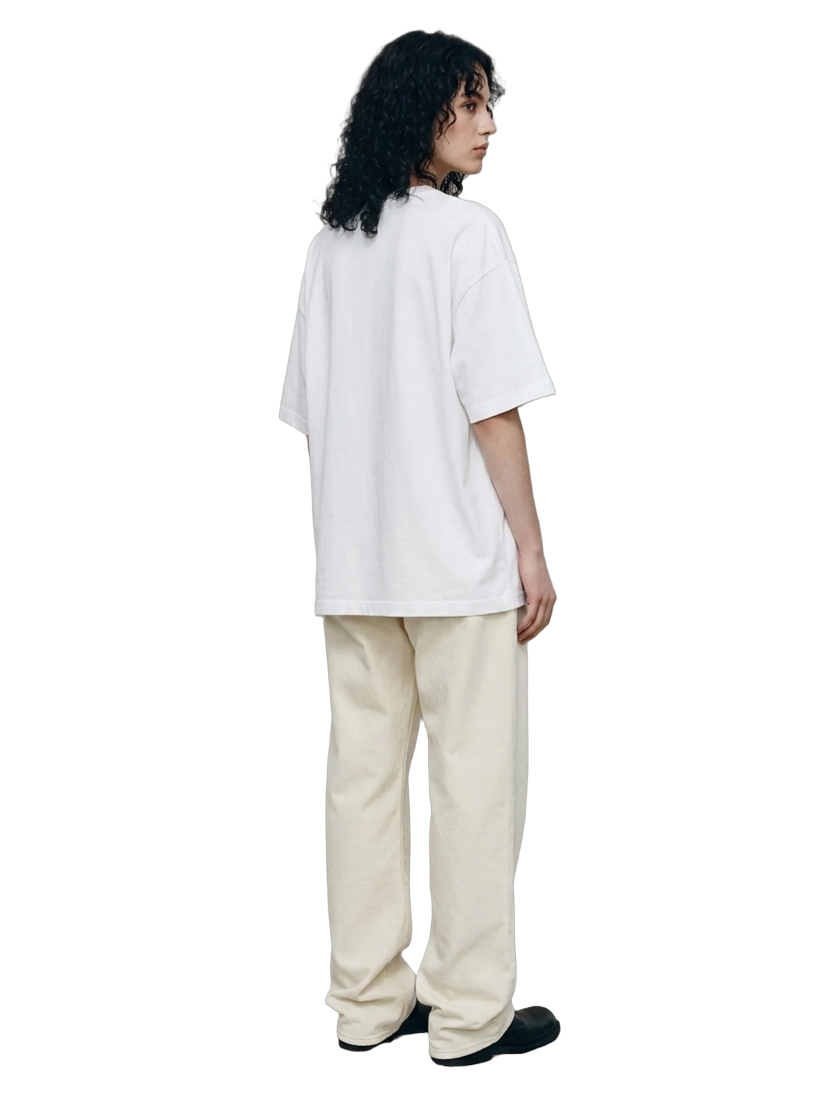 Senza Confini Tee in white, women's cut