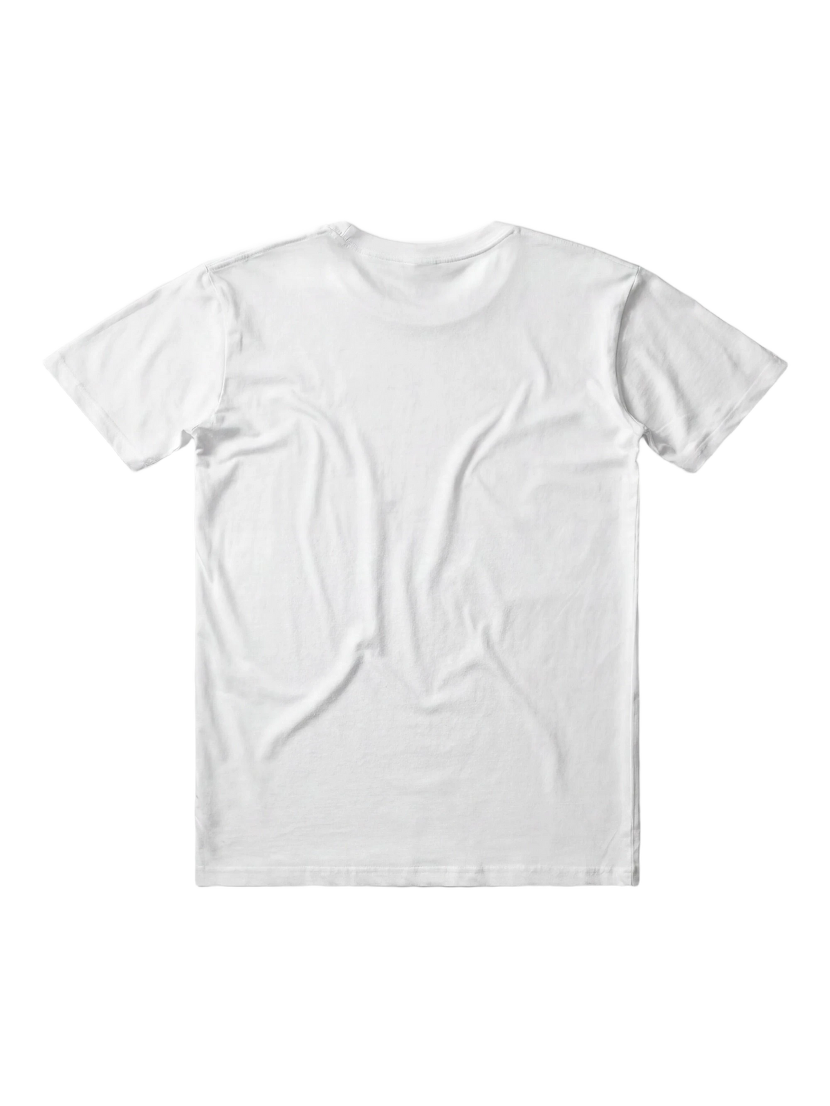 Senza Confini Tee in white, women's cut, flat lay