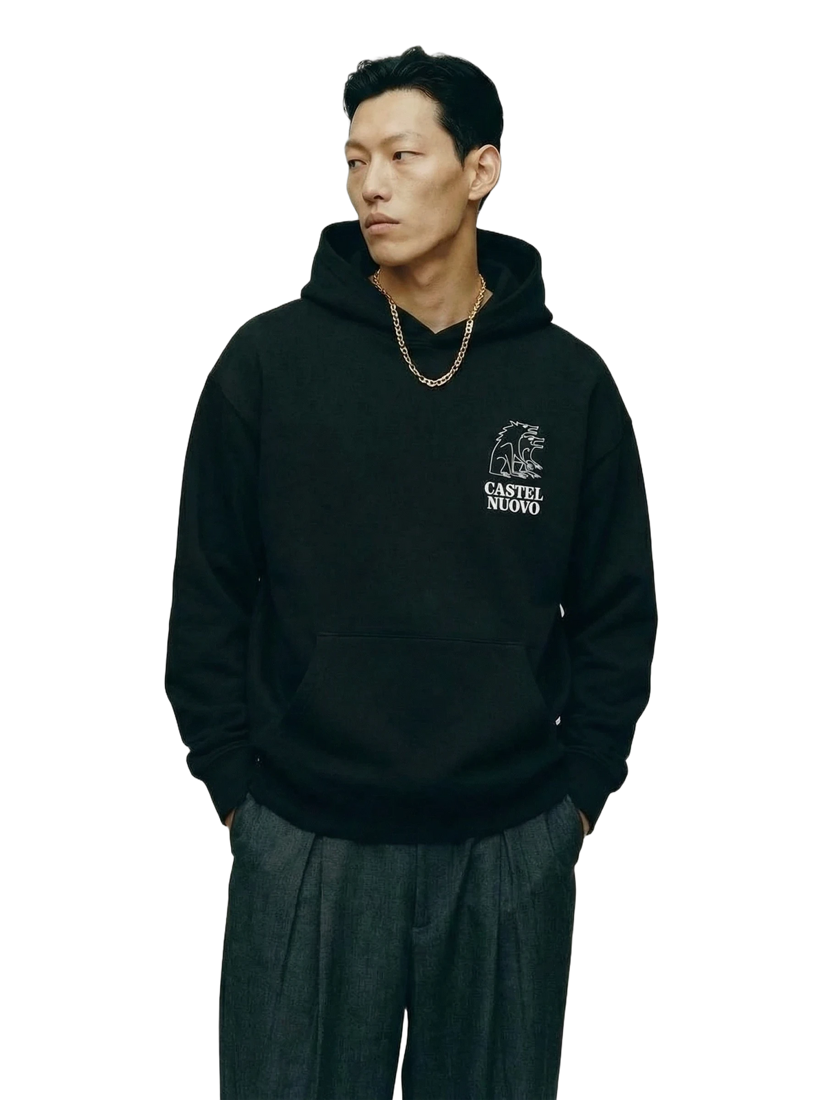 Sigillo Hoodie in black, men's cut